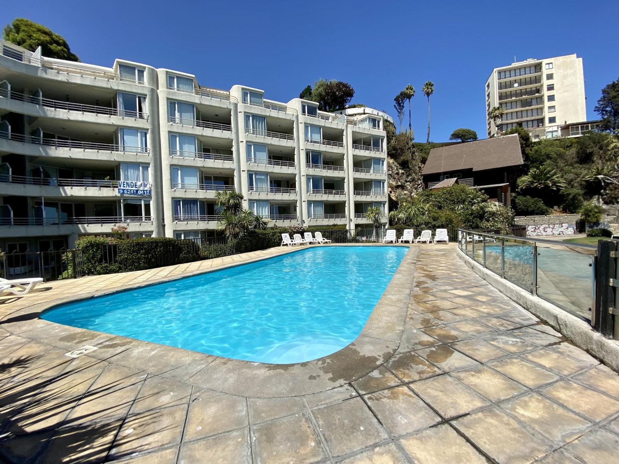 Studio Playa Miramar - Office Pool Parking Wifi Apartamento Vina del Mar