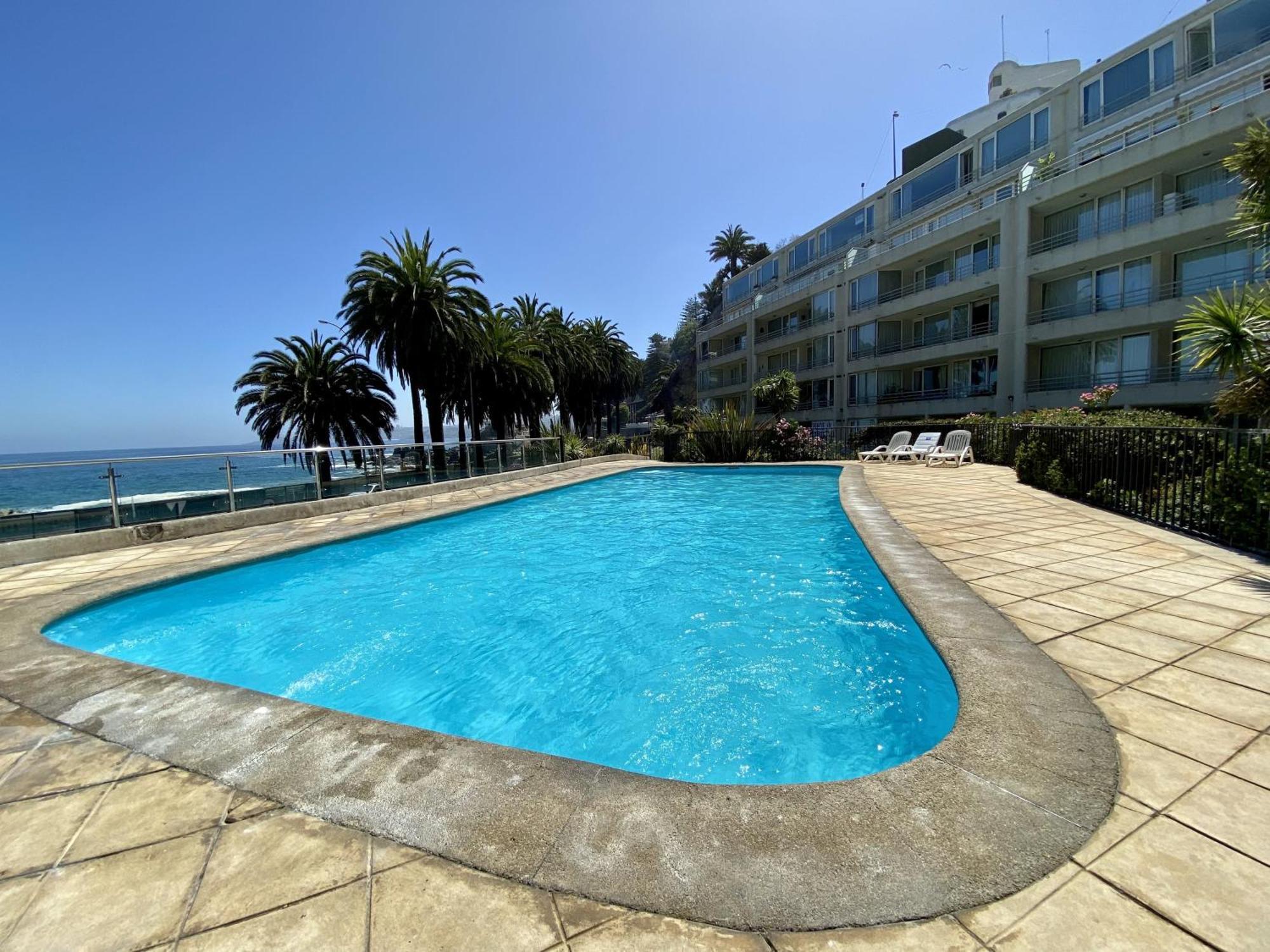 Studio Playa Miramar - Office Pool Parking Wifi Vina del Mar