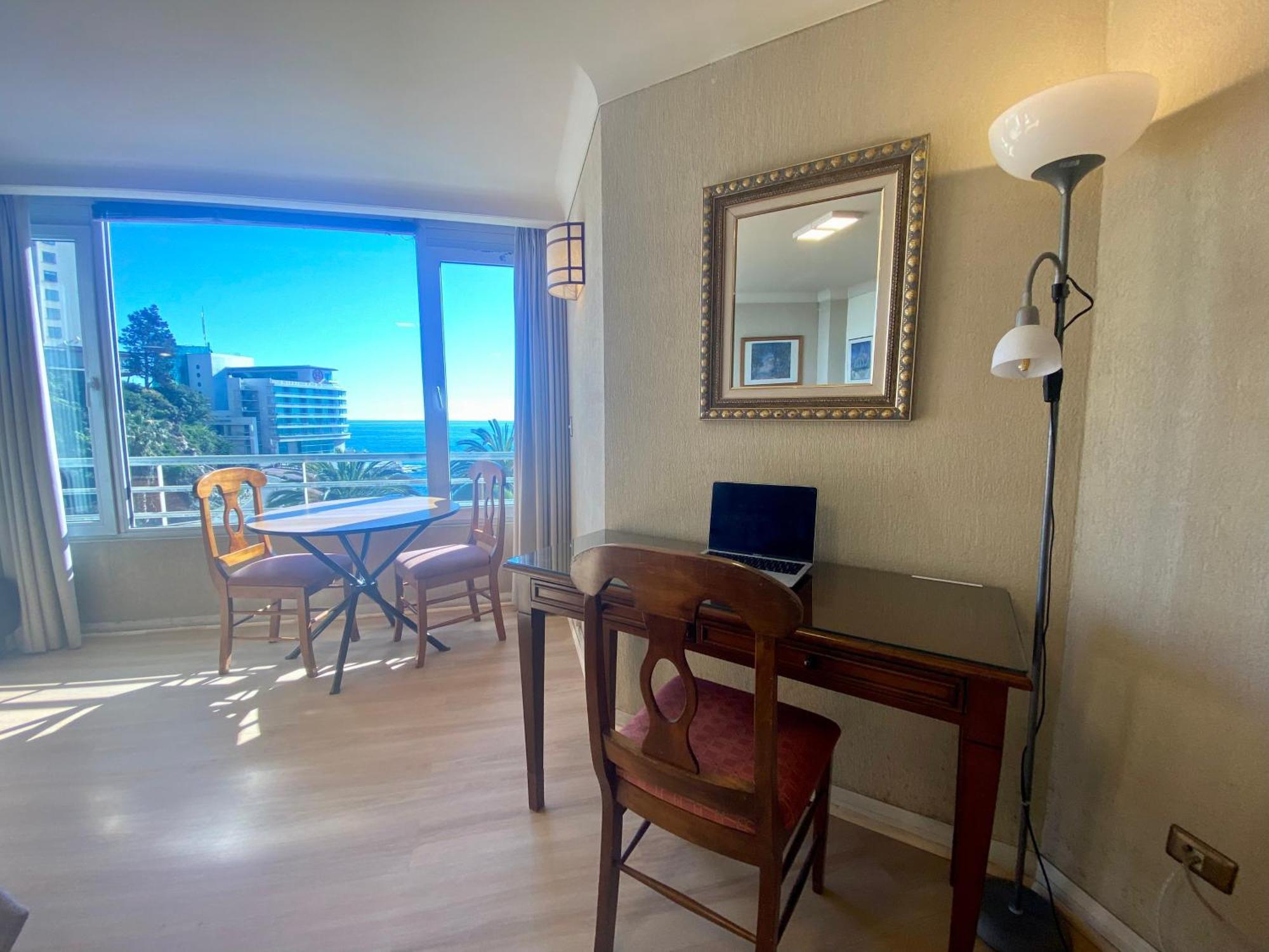 Apartamento Studio Playa Miramar - Office Pool Parking Wifi Vina del Mar